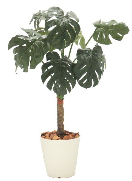 スプリットフィロプラント 高さ120cm (モンステラ 造花 樹木 人工観葉植物 おしゃれ 室内 植栽 装飾 シンボルツリー 自作 植栽 業者 メーカー ベストグリーン オリジナル 製造元)