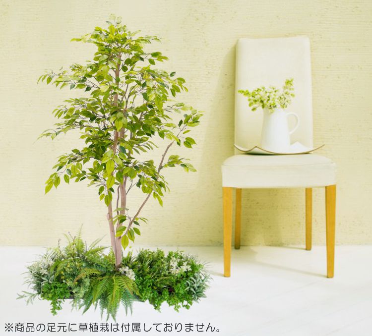 楽天市場】ホスタ寄せ植えポット (造花 インテリア 観葉植物 65cm