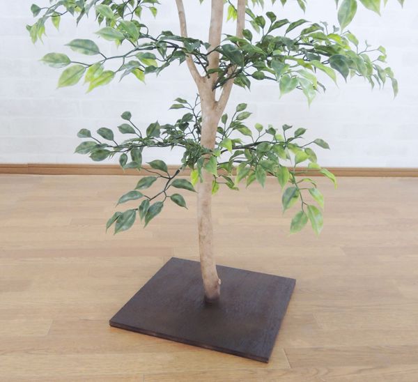 狭い木の葉の高木 100cm ミニフィカス ベンジャミン 造花 盆栽ウインド 人工観葉植物 和風 内装 造園 コートヤード まがい物新緑の色 戸外消耗可能 1 Cannes Encheres Com