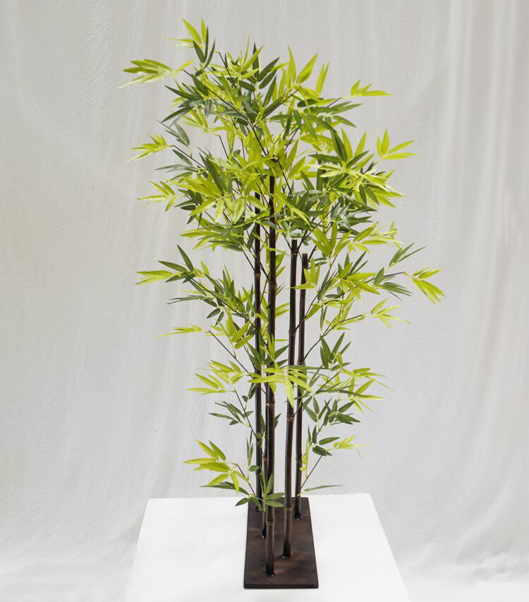 黒竹 100cm 5本立 造花 人工観葉植物 パーテーション バンブー 和風 ガーデニング 造園 庭園 坪庭 インテリア おしゃれ クロタケ septicin Com