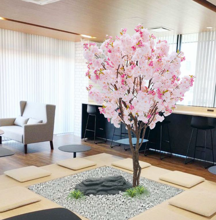 さくらの木 210珊 (フェイクグリーン 造花 桜 櫻 さくら色 人工観葉草木 室内装飾 今めかしい 室内 大型 春 飾りつけ 似たり 造木 製造会社 製造会社)