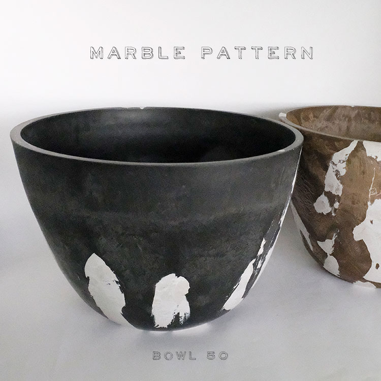 楽天市場 植木鉢 おしゃれ 大型 マーブル Bowl 50 サボテン 頑丈 おしゃれ 塊根植物 多肉 ガーデニング日和