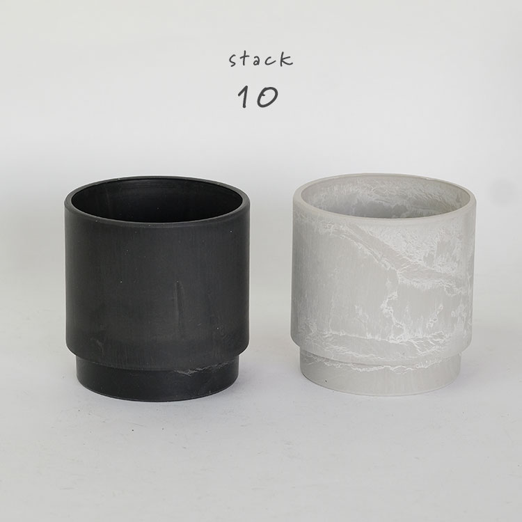 楽天市場 植木鉢 おしゃれ 軽い スタック10 サボテン 頑丈 塊根植物 多肉 黒プラスチック鉢 ガーデニング日和