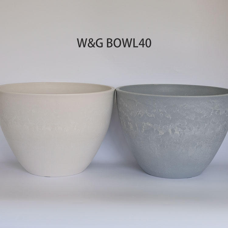 植木鉢 W G Bowl 40 サボテン 頑丈 おしゃれ 塊根植物 多肉 プラスチック鉢 メダカ Sobolewscy Pl