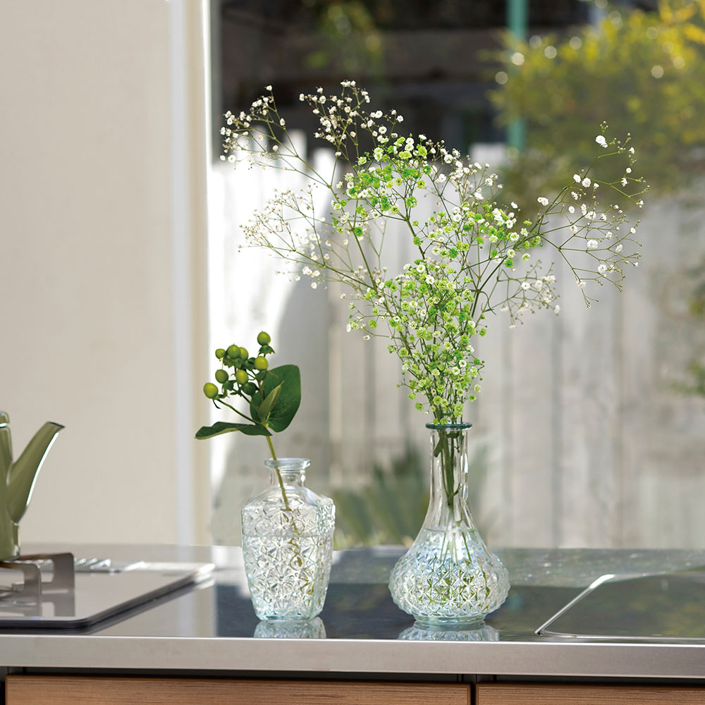 楽天市場】GUAXS ガクス フラワーベース NAGAA（L）SMOKEGREY 花瓶