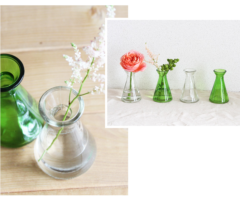 楽天市場 Tiny Vase 花瓶 ガラス アンティーク フラワーベース おしゃれ インテリア ガーデニング日和