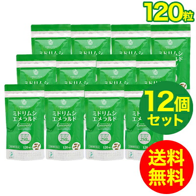 ミドリムシエメラルド ユーグレナ サプリメント 乳酸菌/マキベリー/コエンザイムQ10/葉酸/パラミロン/置き換えダイエット/送料無料(120粒入り)12個セット【アルミパウチパッケージ】|サプリコスメ専門美容健康ワールド