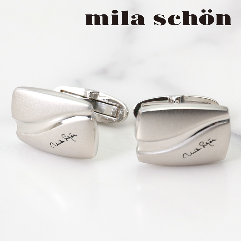 カフスボタン ミラ・ショーン mila schone カフス カフリンクス メンズ アクセサリー 紳士用 ブランド ビジネス フォーマル MSC10303 [ ブランドボックス 成人式 誕生日 お祝い 就職 転職 入学 入社 贈り物 ギフト プレゼント ] 8,250円