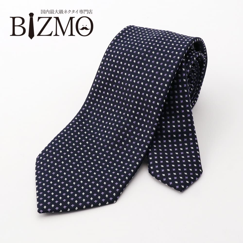 楽天市場】シルクネクタイ ふじやま織 ネイビー ストライプ 8cm幅