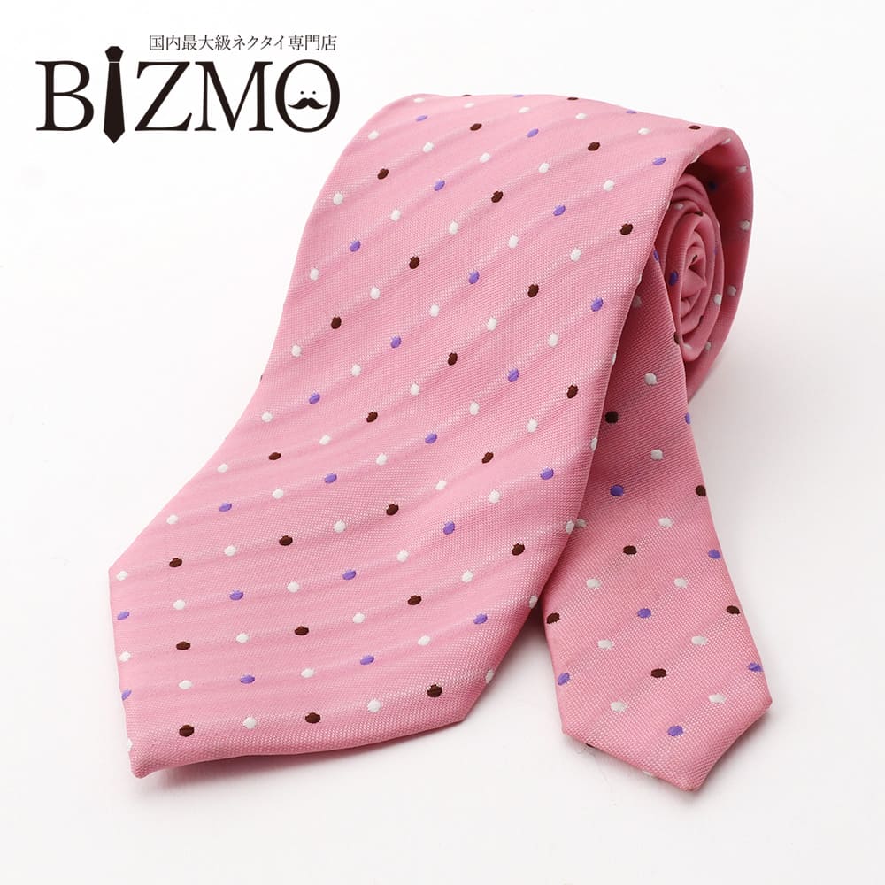 楽天市場】洗えるネクタイ ストライプ ピンク ドット 水玉 パープル