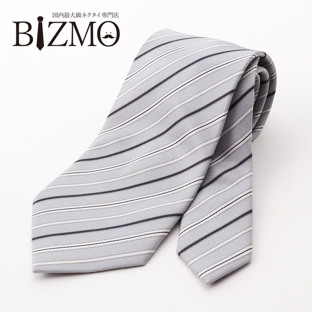 楽天市場】洗えるネクタイ ストライプ グリーン 緑 グレー 8cm幅