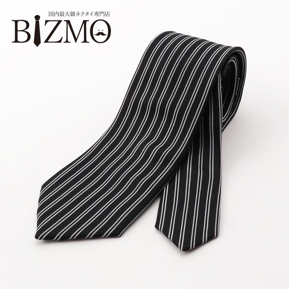 楽天市場】洗えるネクタイ ストライプ ブラック 黒 8cm幅 ポリエステル