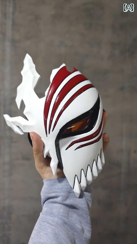 仮面　パーティ　コスプレ 黒崎 一 護 バーチャル 半 マスク 状態 コス 小道具 顔