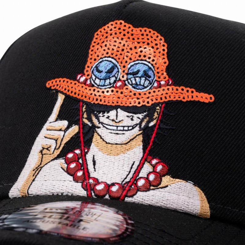 楽天市場 New Era ニューエラ 9forty A Frame On Par One Piece ワンピース ポートガス D エース スパンコール Bjoker