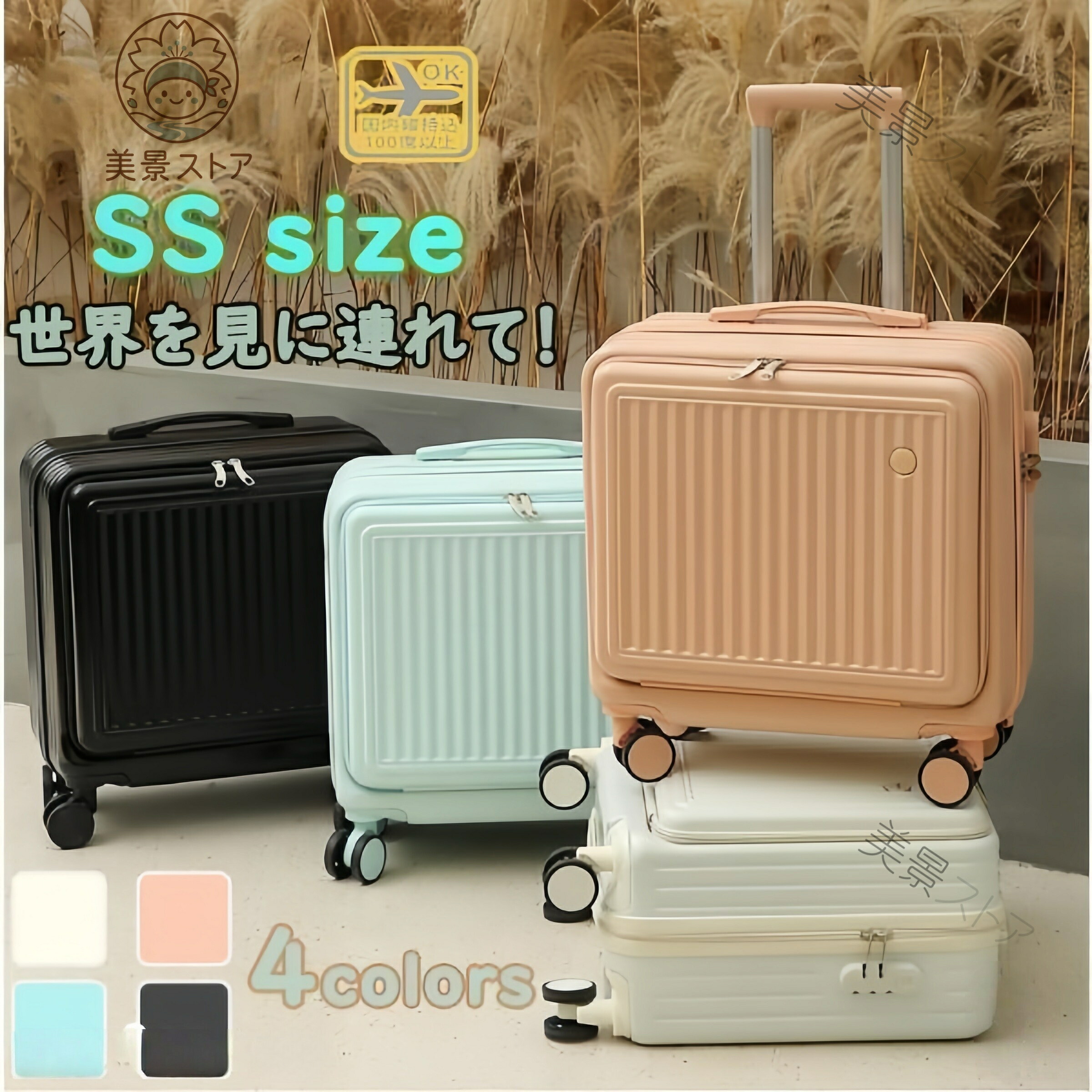 旅行バッグ 向こう正面明けっ広げ 機内持ち込み 上食い違い ファスナー ss大きさ 旅行バッグ 持ちはこび入れもの キャリーバッグ 愛くるしげ 行楽 国内旅する