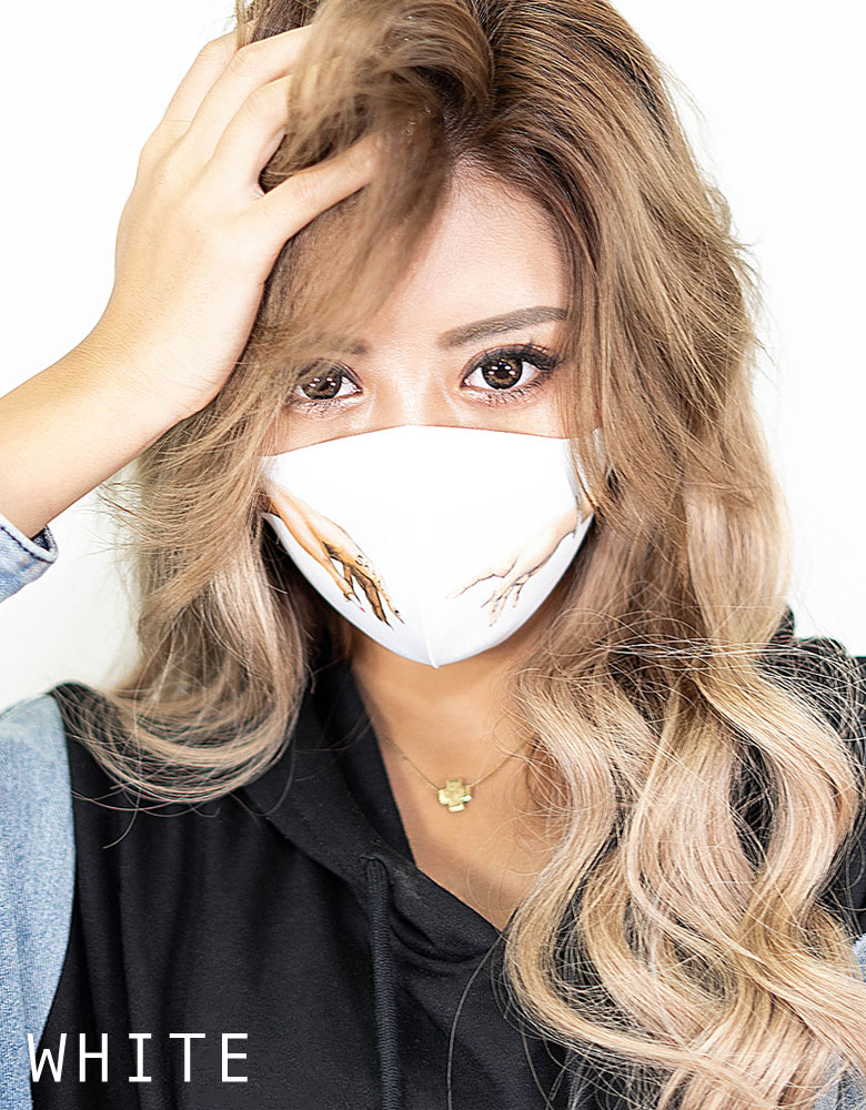 楽天市場 メール便 ギャル マスク 立体 おしゃれ 洗える 日本製 柄 イラスト 華コラボ ファッション レディース M ブラッククイーン ギャル服 Gal Oth Acs 他 No Sy Black Queen ブラッククイーン