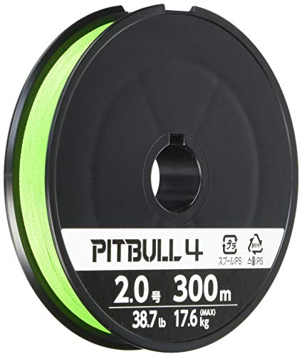 シマノ(SHIMANO) ライン ピットブル4 300m 2.0号 ライムグリーン PL-M74S 釣り糸 ライン 2号 グリーングリーン画像