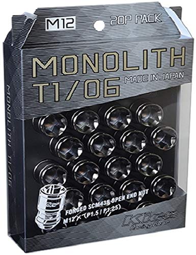 KYO-EI(協永産業) Kics MONOLITH(モノリス) M12×1.5 グロリアスブラック 20P MN01GK