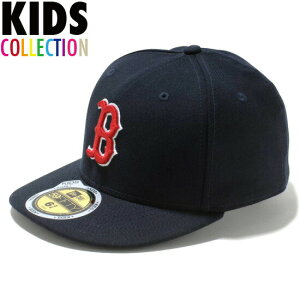 ニューエラ キャップ キッズ NEW ERA Kid's 59FIFTY MLBオンフィールド ボストン・レッドソックス ゲーム メジャーリーグ 帽子 子供用 チームカラー ネイビー 51.1cm〜53.9cm 目安3〜6歳 身長90〜120cm 13561984画像