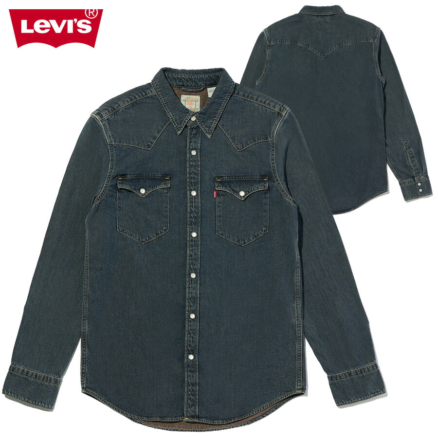 ゴンさん専用 楽天市場】Levi's クラシックウエスタンデニムシャツ メンズRight-on