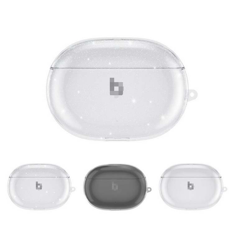 Beats Studio Buds イヤホンケース クリア Beats Studio Buds TPUケース クリア カラビナ付き イヤホン