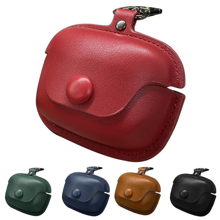 【美品】PLUSSOUND イヤホン レザーケース　色：バーガンディ 美品】PLUSSOUND イヤホン レザーケース 色：バーガンディ