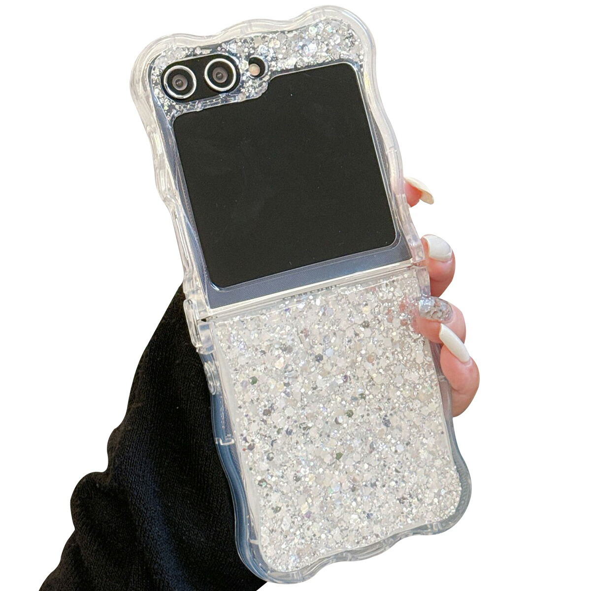 楽天市場】Galaxy Z Flip6 ケース 耐衝撃 カバー 波状 かわいい