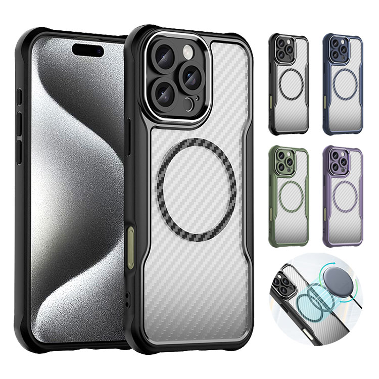 楽天市場】iPhone16 ケース 耐衝撃 カーボン調 クリア iPhone 16