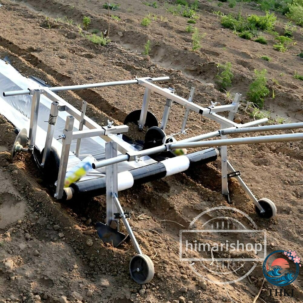 マルチングマシン マルチ張り機 農業用プラスチックフィルム 1 人ハンドプル型 マルチフィルムマシン 0~40cm の高さに適しています 幅は 0.3-2 メートル調整可能 マルチフィルムローラー 作業効率 家庭用 温室 菜園 平野山果樹園|ブランシュストア
