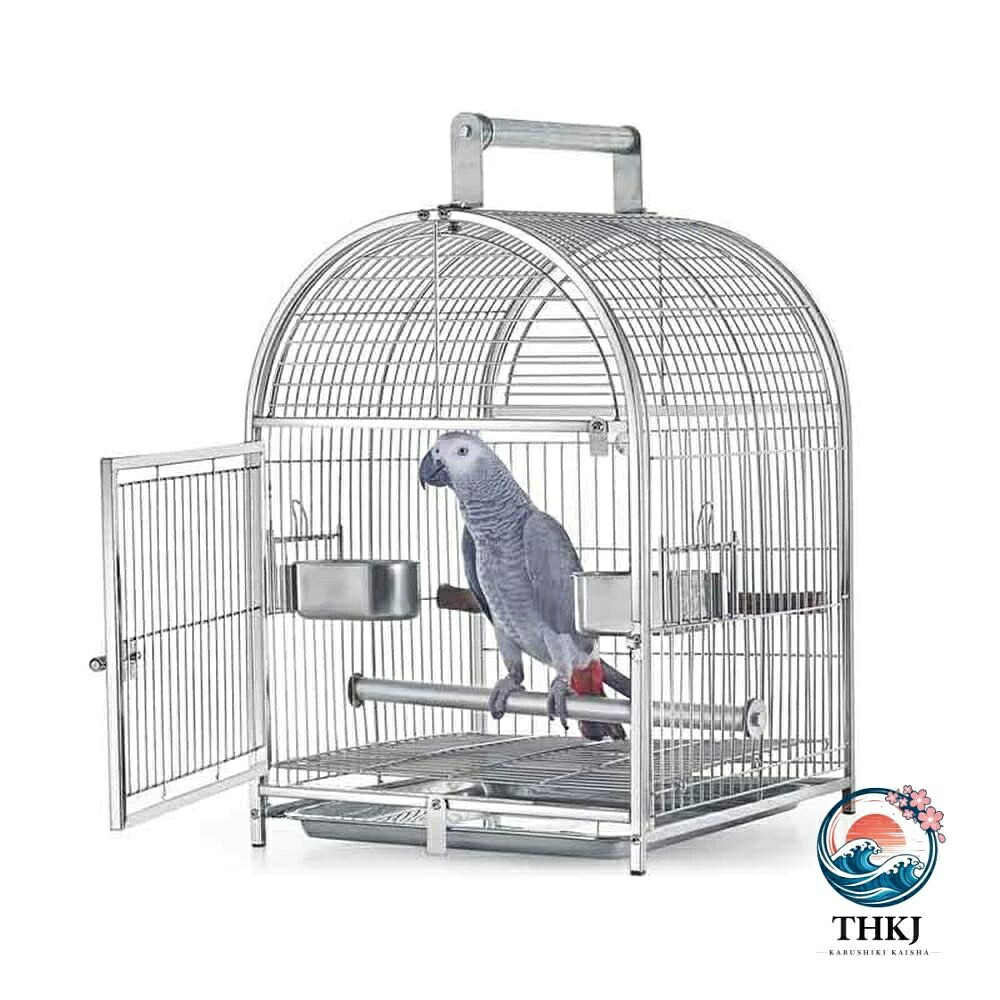中型オウム用ステンレス鋼鳥用キャリーかご 付属品完備飼育かご｜ブランシュストア 30,100円