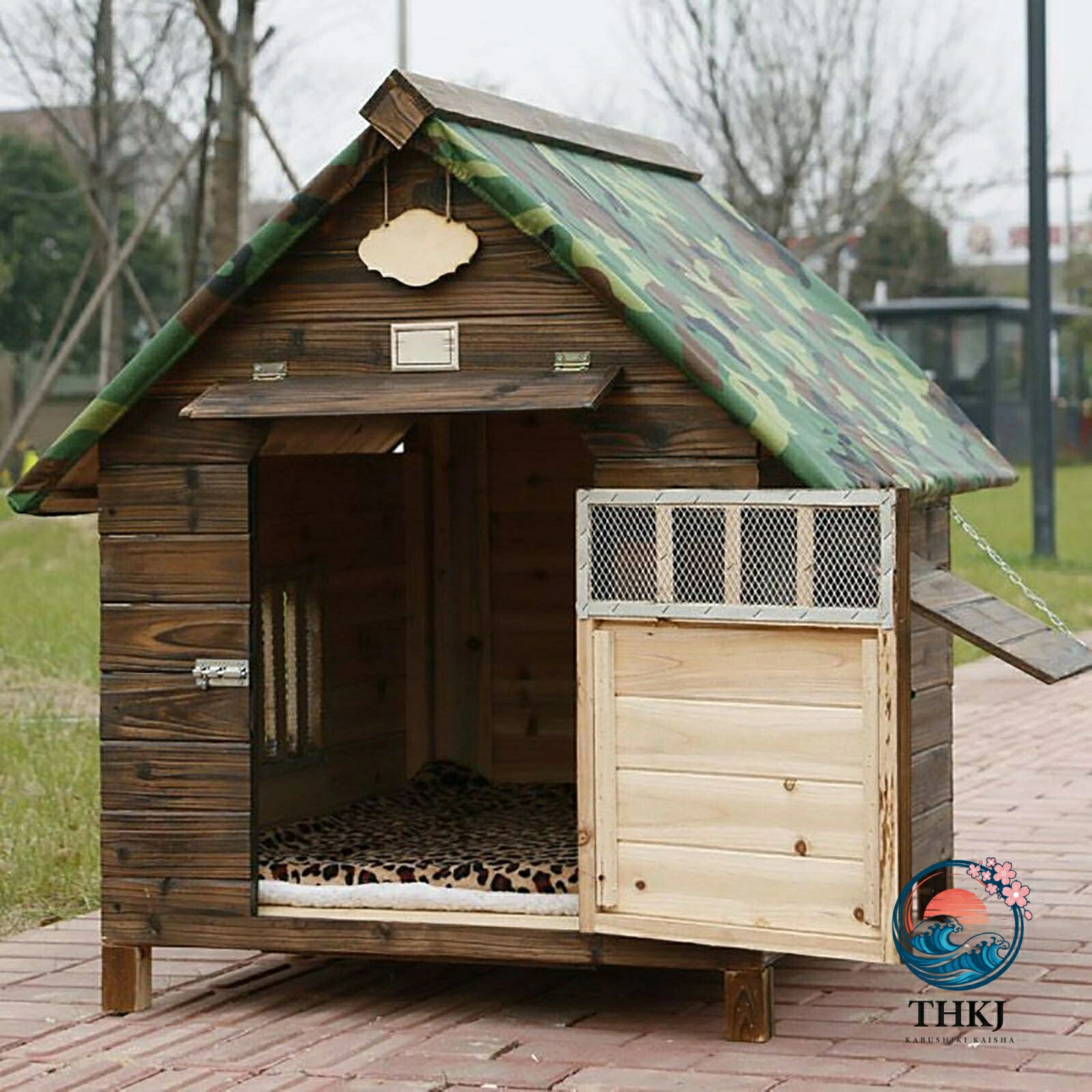 木製組立簡単犬小屋 大小型犬通用室内外兼用ペット飼育ケージ｜ブランシュストア