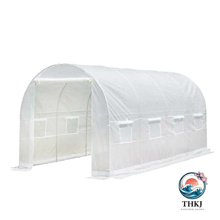 【全品2点で5%OFF】ビニールハウス ビニール温室 大型 PE 温室 家庭菜園温室 ウォークインガーデン ガーデニング温室 盆栽 バルコニー 庭 テラス 野菜畑 菜園 簡易温室 耐久性 抗 UV|ブランシュストア