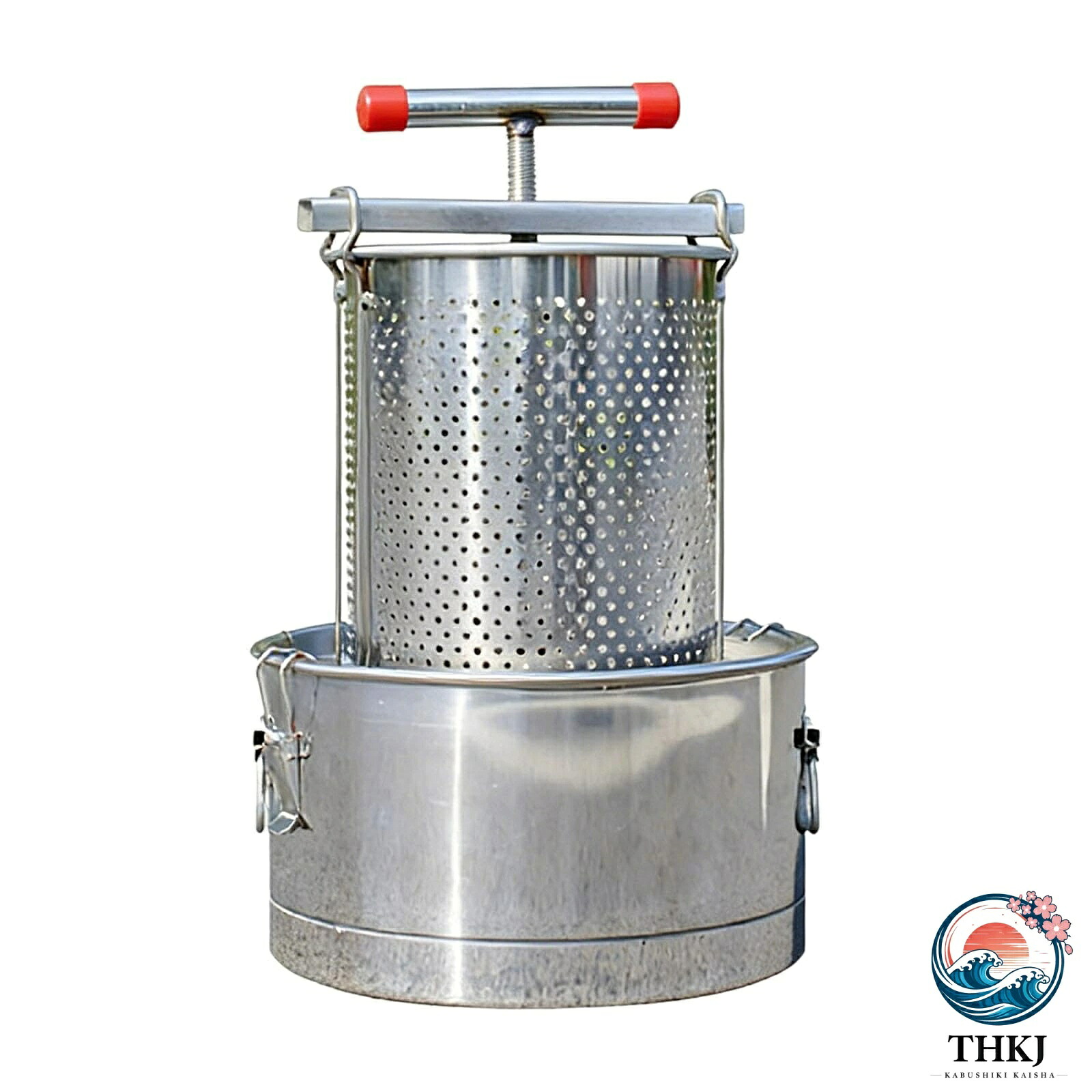 ハニープレス 蜂蜜分離器 手動式 ステンレス製 蜂蜜搾り機 養蜂器具 蜂パラフィン ワックスプレス 採蜜器 フルーツジューサー 家庭用 業務｜ブランシュストア