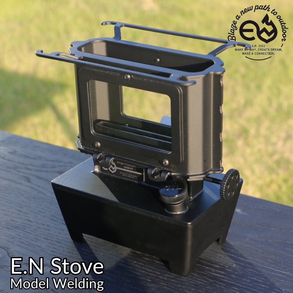 エンワークス エン暖房器  真似形 ウェルディング E.NWorks E.NStove Model Welding 溶接 鉄暖房器 アウトドア 難民キャンプ 油絵の具提燈