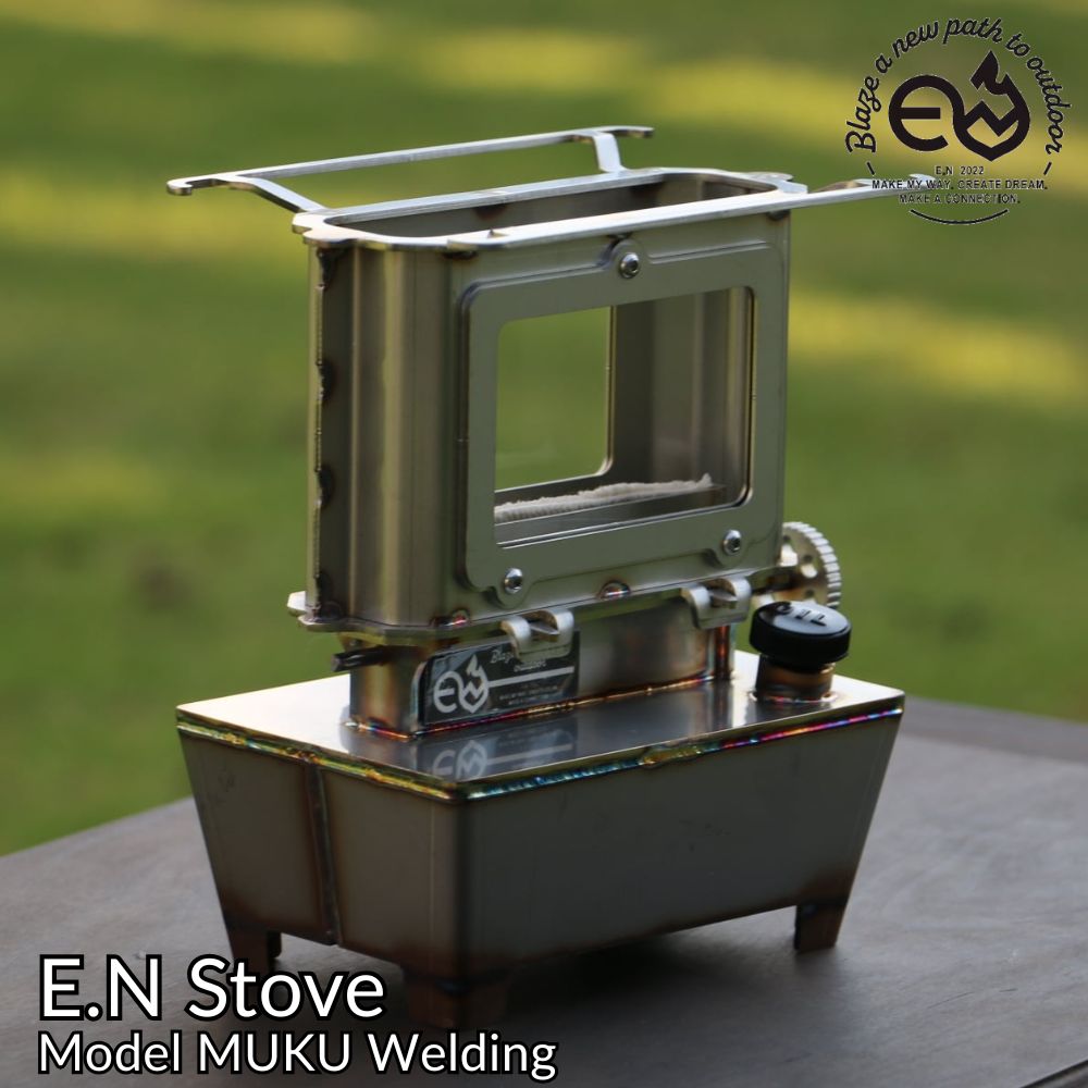 エンワークス エン暖房器  真似形 ムク ウェルディング E.NWorks E.NStove Model MUKU Welding 溶接 鉄暖房器 アウトドア 難民キャンプ 油絵の具提燈