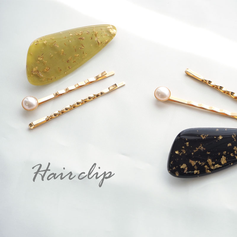 楽天市場】ゴールド クリップ ガラス ビーズ BLAZE ヘアアクセサリー