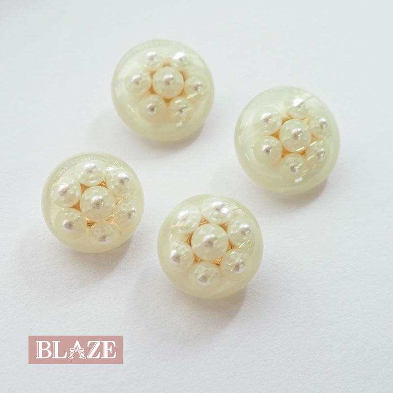 楽天市場】【2個セット】飾りボタン ビーズ ビジュー 約23mm