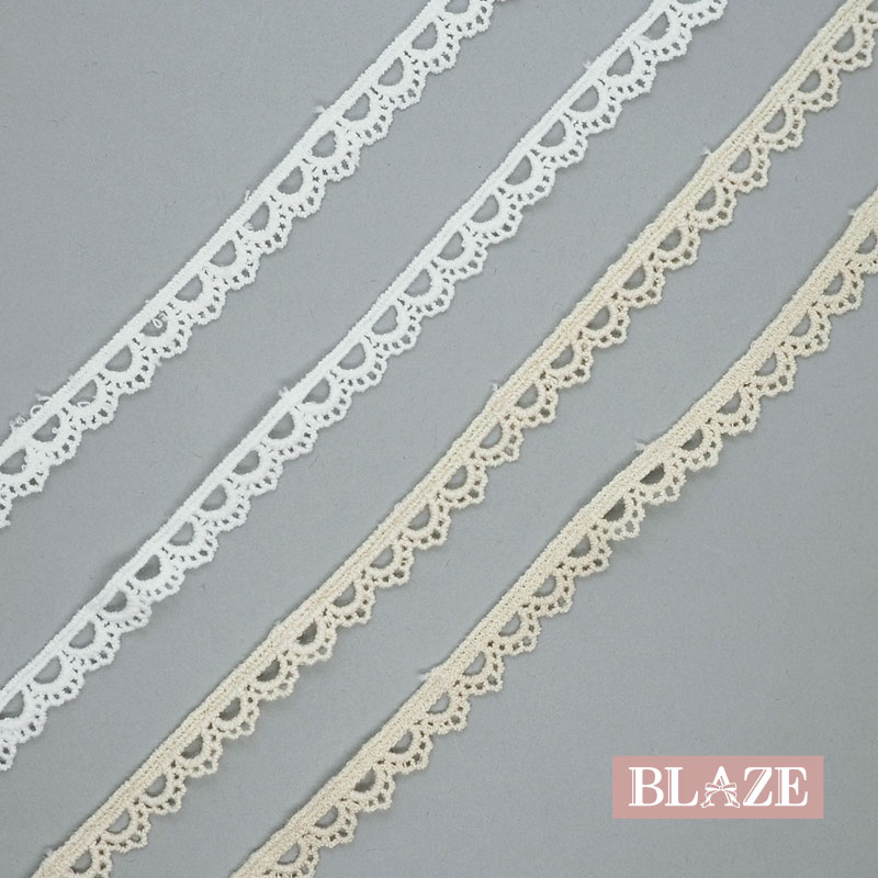 楽天市場】【100cmカット】 チェーン風 レース 約0.5cm幅 ホワイト