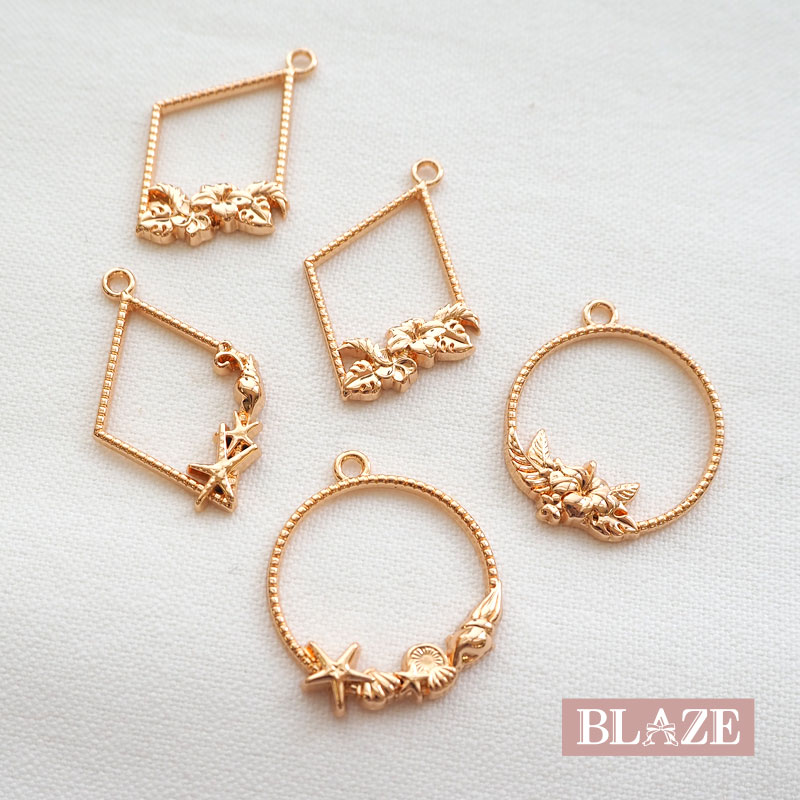 ハンドメイド アクセサリーセット B 楽天市場】ミニ 空枠 星 ミックス 3個セット BLAZE ハンドメイド