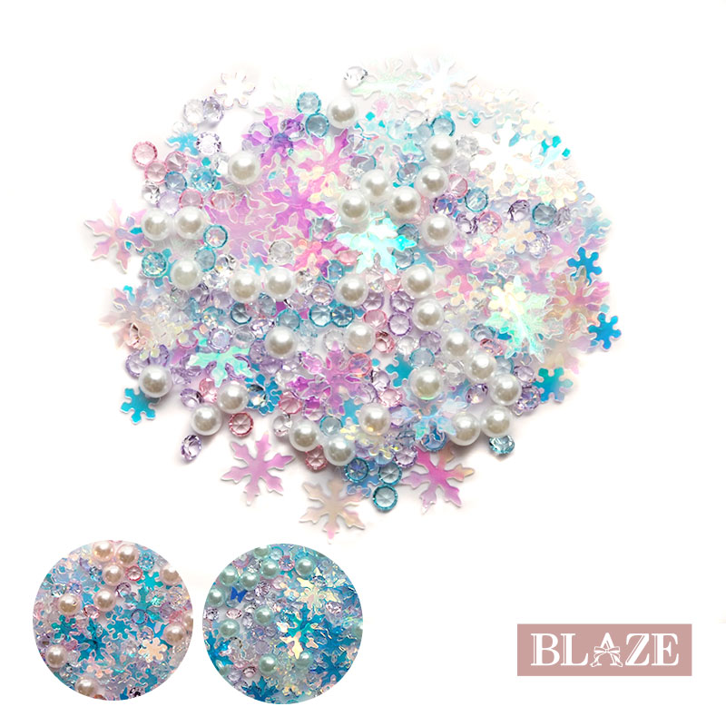 楽天市場】封入パーツ ダイヤ ビーズ 4g ブルー系 BLAZE ネイル