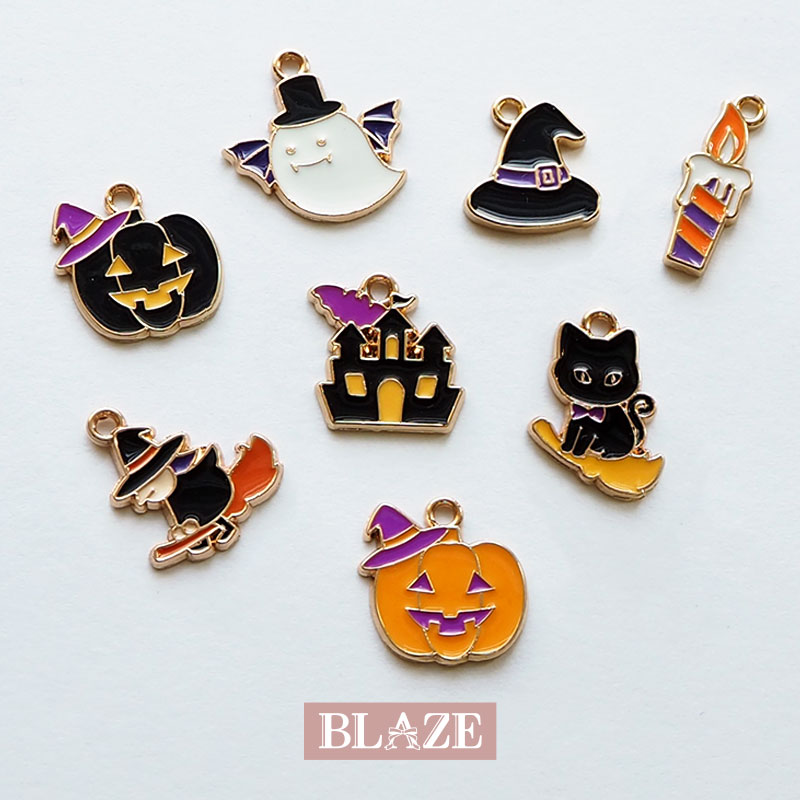 楽天市場】【2個入り】ハロウィン エポメタルチャーム 金属チャーム