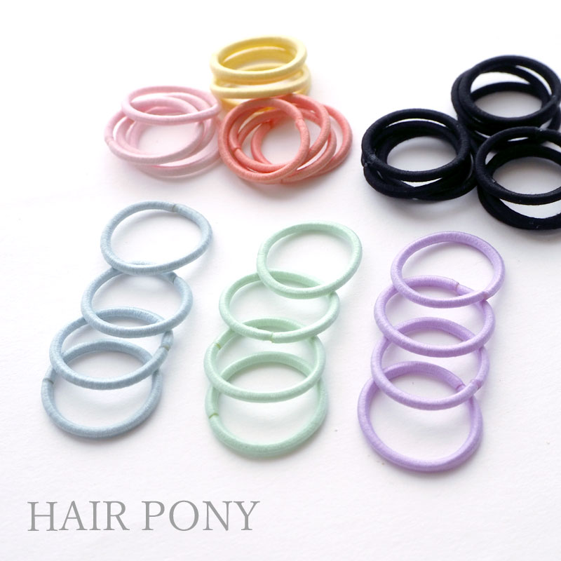 楽天市場】【8個入り】ヘアゴム ミニ リングゴム 細 8cm