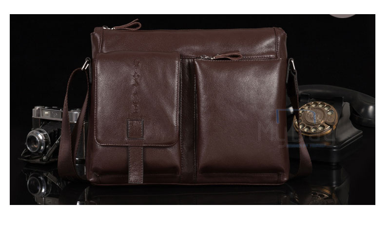 【スーパーSALE半額アイテム】MYBAGショルダーバッグ収納抜群柔らかい厚手本革牛革レザーメンズ男性紳士用斜めがけブリーフケースビジネスバッグ通勤通学鞄自転車かばんブラックipad収納A4書類90019-2新生活父の日誕生日クリスマスギフトプレゼント