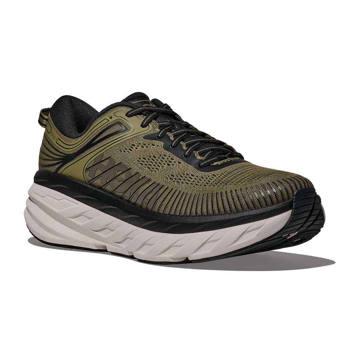 HOKA ホカ スニーカー メンズ ファッション カジュアル BONDI 7 WILD RYE / BLACK 1110518-WLDR|ラファイエット店