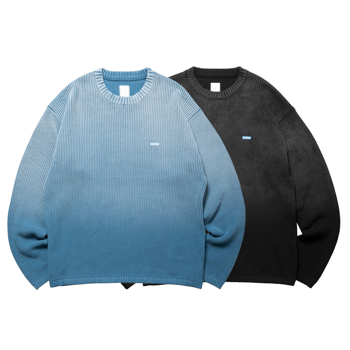 Liberaiders リベレイダーズ スウェーター 表どおり アウトドア 流行り物 ロゴタイプ FADE LOW GAUGE KNIT SWEATER 774022503