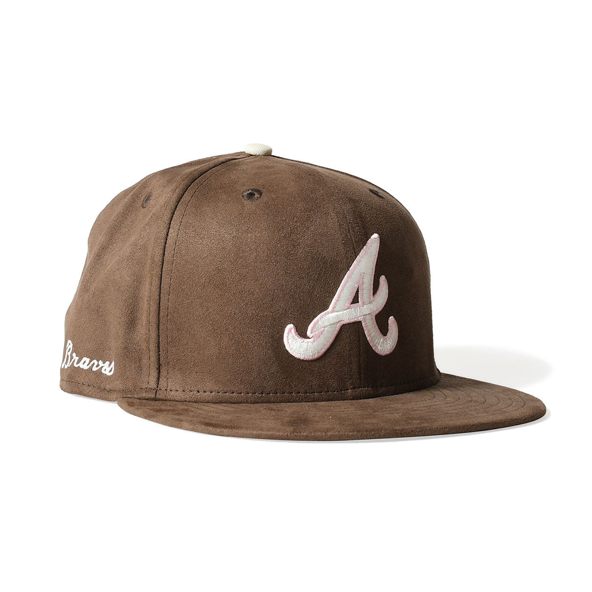 NEW ERA ニューエラ キャップ ストリート ファッション ダンサー ロゴ ATLANTA BRAVES CO 59FIFTY SUEDE BROWN 14882007