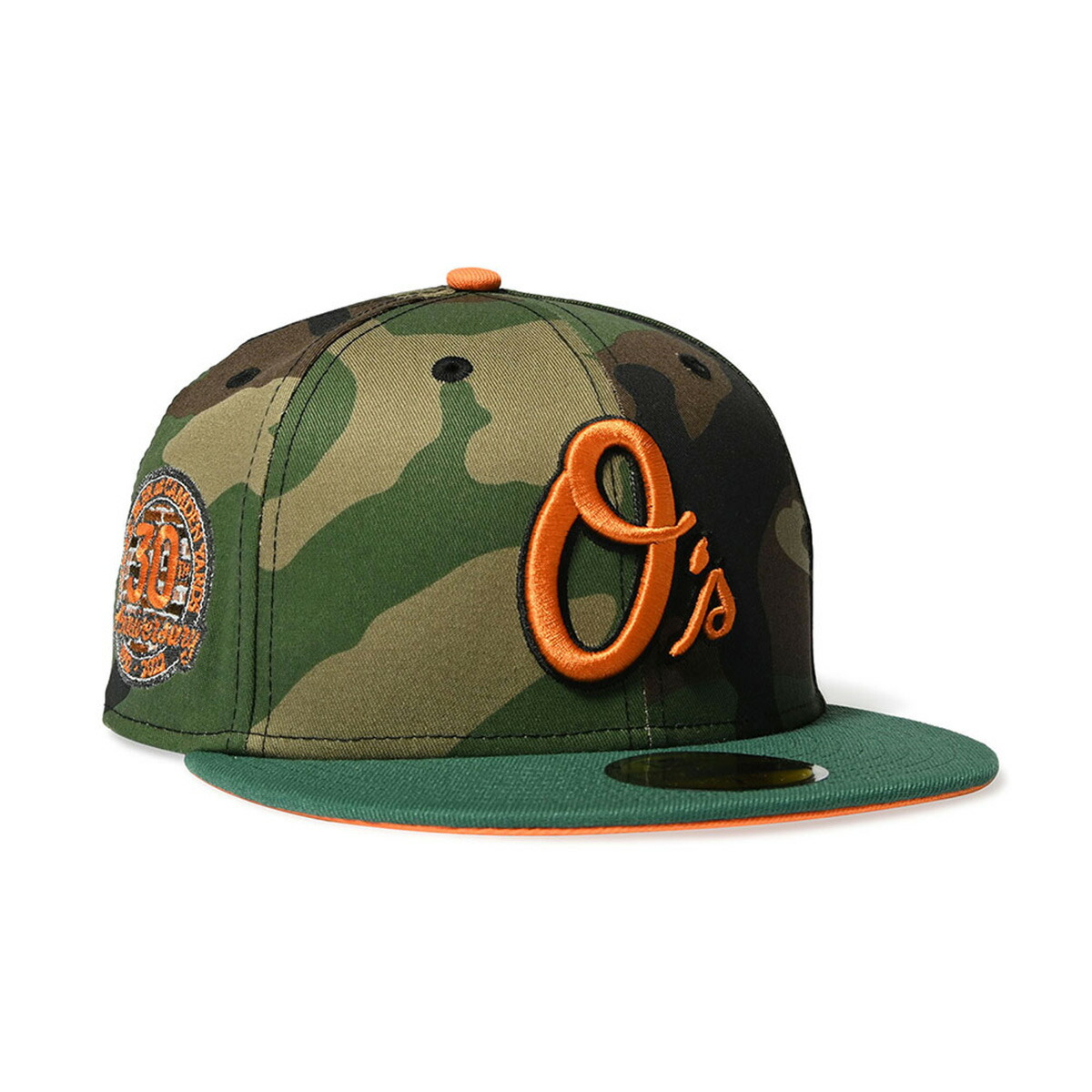 NEW ERA ニューエラ キャップ メンズ ファッション ストリート ダンサー BALTIMORE ORIOLES CO CAMDEN YARD 30TH 59FIFTY WD CAMO/EGRN 71021910