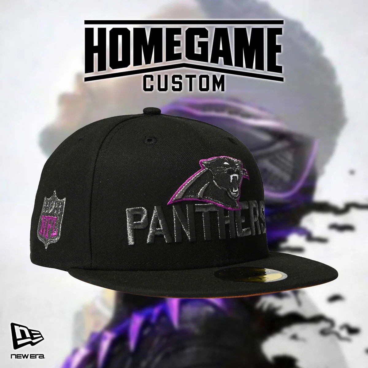 NEW ERA ニューエラ キャップ ストリート スケーター CAROLINA PANTHERS CO NFL SHIELD 59FIFTY BLACK 71024204