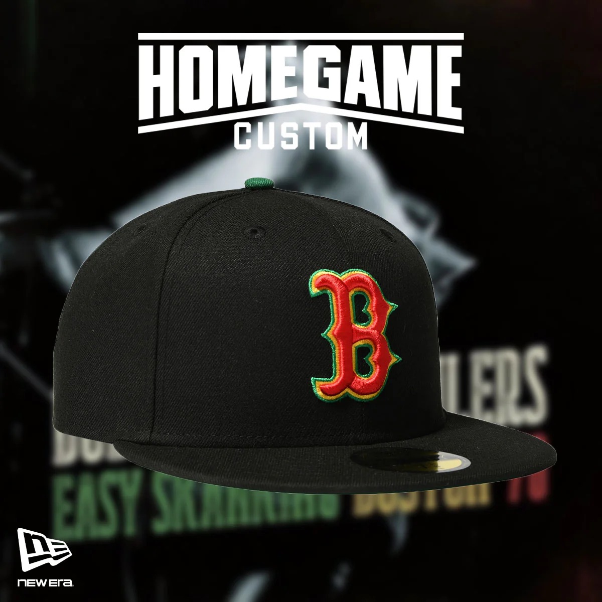 NEW ERA ニューエラ キャップ ストリート スケーター BOSTON RED SOX CO PEACE SIGN 59FIFTY BLACK 71024996