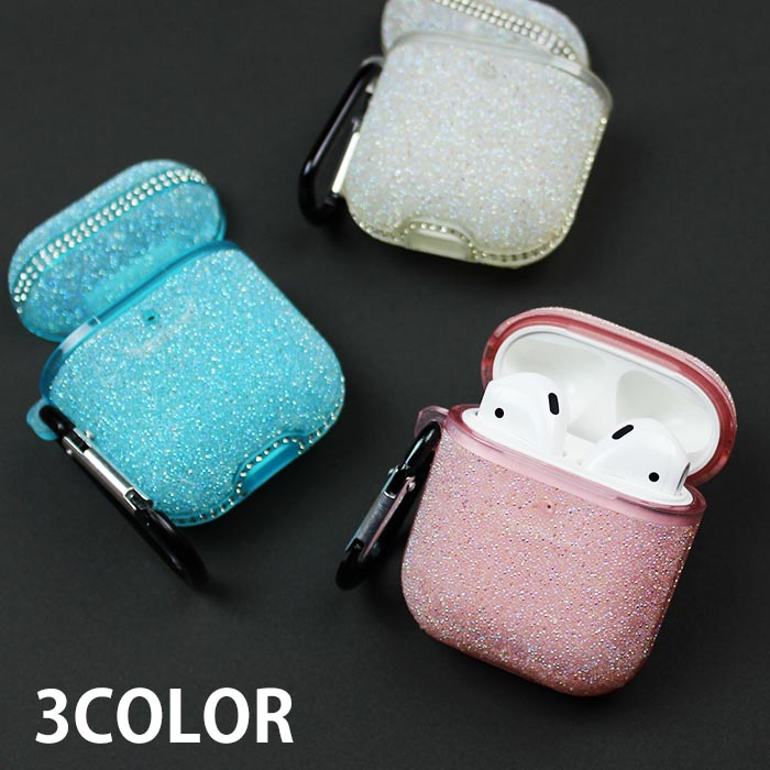 楽天市場 Airpods Airpods２ ケース カバー エアポッズ ラインストーン キラキラ シリコン Tpu カラビナ付き エアーポッズ エアーポッズ２ カバー ケース おしゃれ かわいい 本体 装着 アップル イヤホン Apple アクセサリー Airpods ケース ワイヤレスイヤホン Bleeek